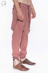 Boris Bidjan Saberi P28 Collection Deconstructed Adjustable Shorts and Long Pants Handmade in Spain P28.4 FIF10007-ZWF PBBS29 Plant Pink